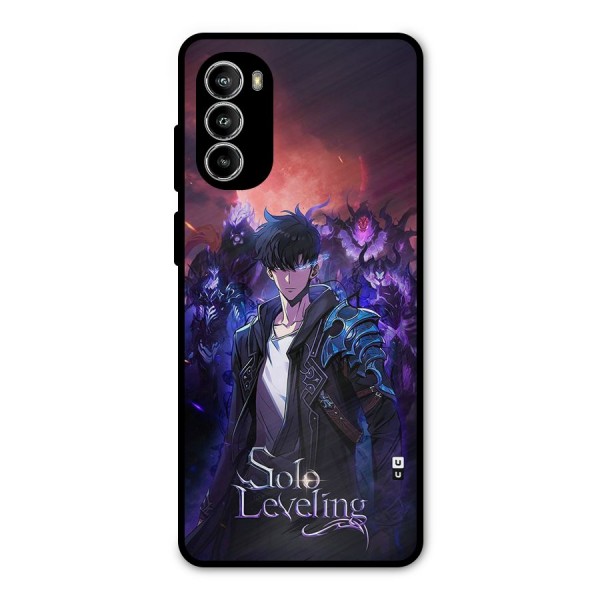 Jinwoo With Knights Metal Back Case for Moto G52
