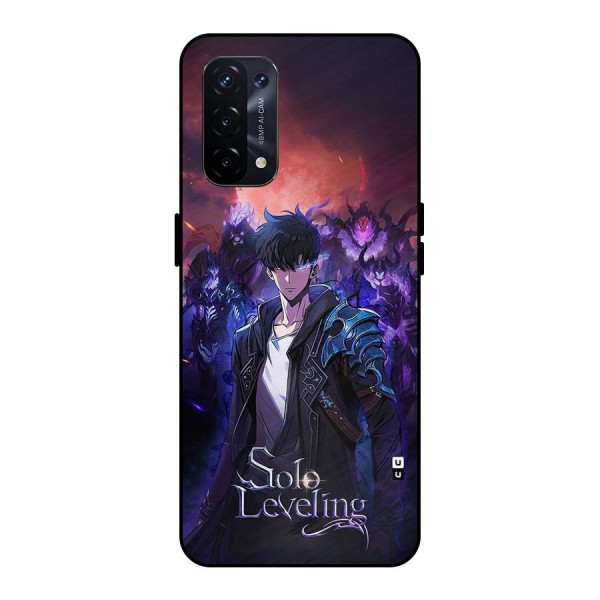 Jinwoo With Knights Metal Back Case for Oppo A74 5G