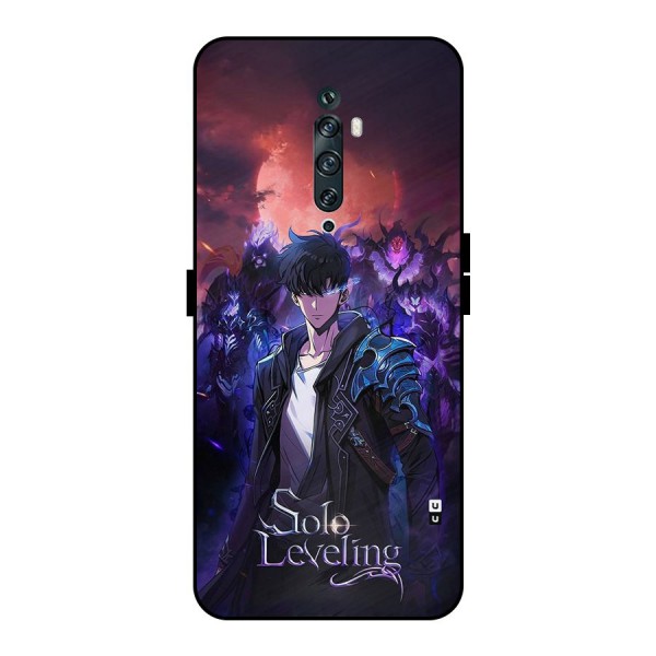 Jinwoo With Knights Metal Back Case for Oppo Reno2 F