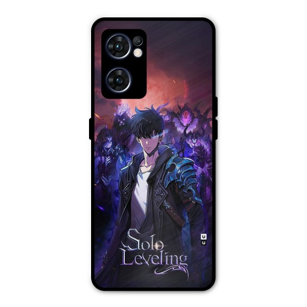 Jinwoo With Knights Metal Back Case for Oppo Reno7 5G