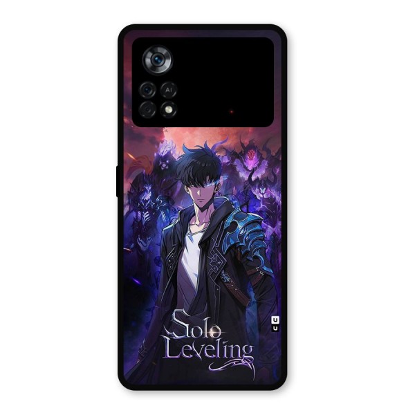 Jinwoo With Knights Metal Back Case for Poco X4 Pro 5G