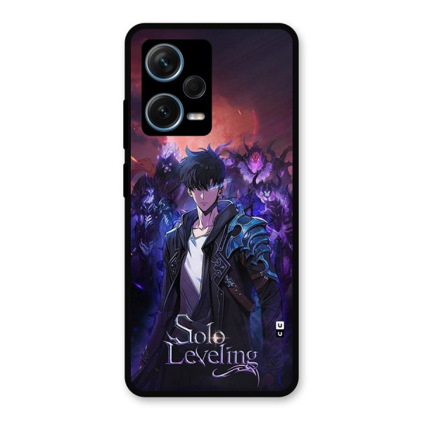 Jinwoo With Knights Metal Back Case for Redmi Note 12 Pro Plus 5G