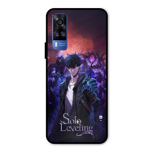 Jinwoo With Knights Metal Back Case for Vivo Y31
