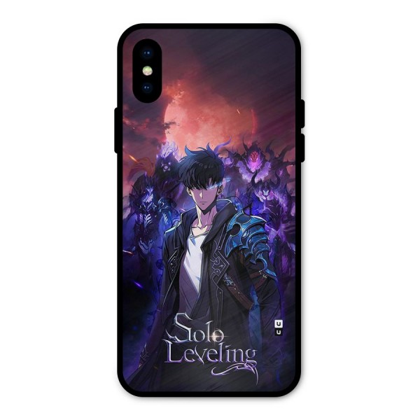 Jinwoo With Knights Metal Back Case for iPhone XS