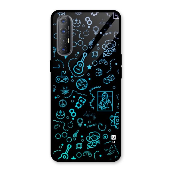Joy Art Glass Back Case for Oppo Reno3 Pro