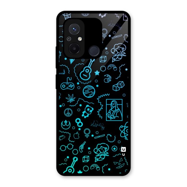 Joy Art Glass Back Case for Redmi 12C