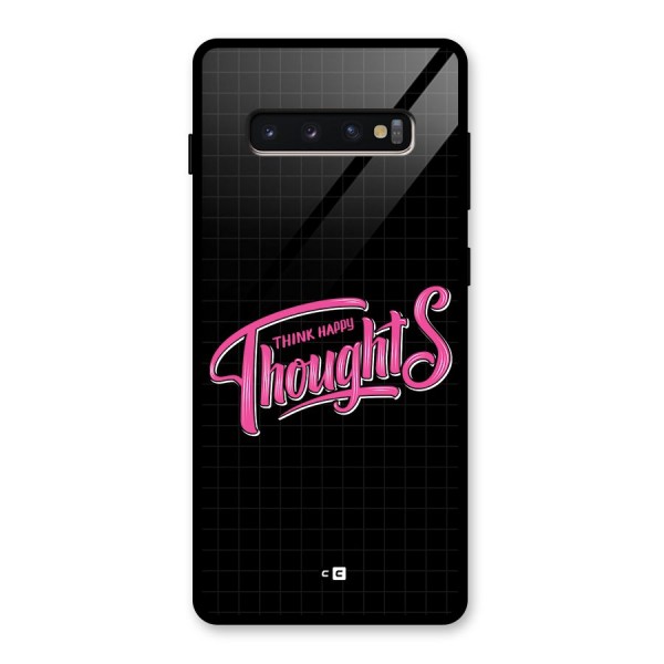 Joyful Thoughts Glass Back Case for Galaxy S10 Plus