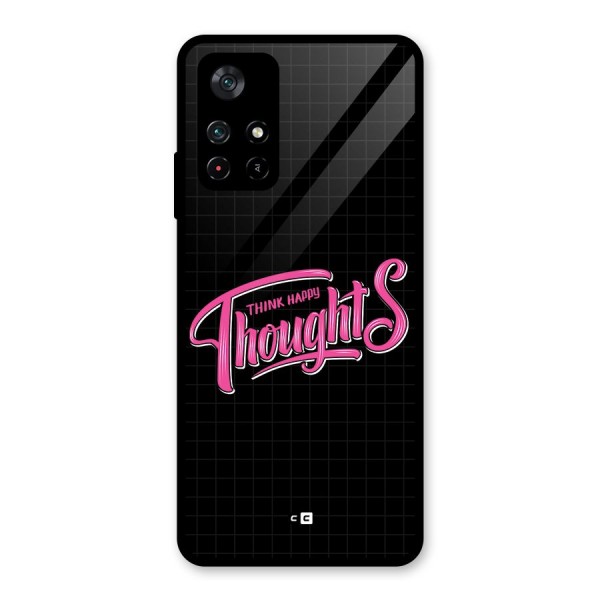 Joyful Thoughts Glass Back Case for Poco M4 Pro 5G