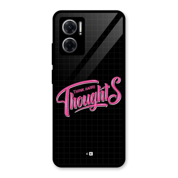 Joyful Thoughts Glass Back Case for Redmi 11 Prime 5G