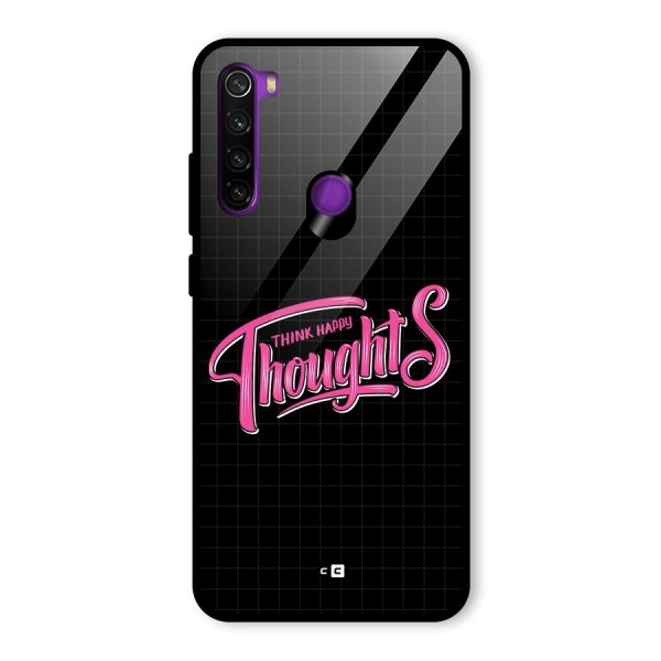 Joyful Thoughts Glass Back Case for Redmi Note 8