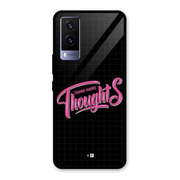 Joyful Thoughts Glass Back Case for Vivo V21e 5G