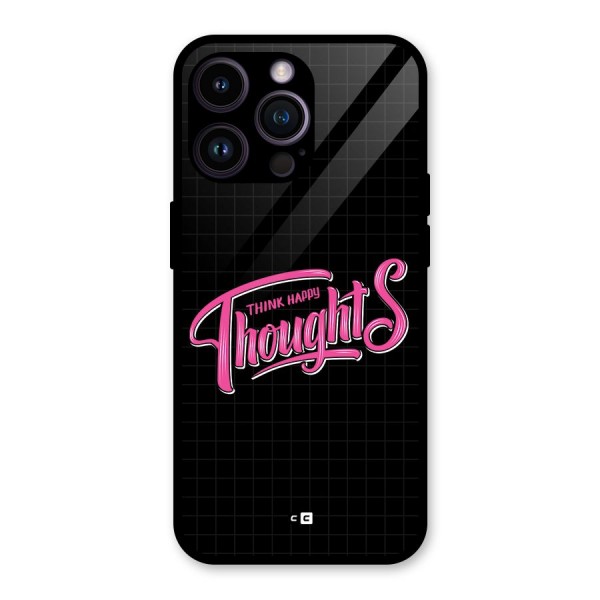 Joyful Thoughts Glass Back Case for iPhone 14 Pro Max