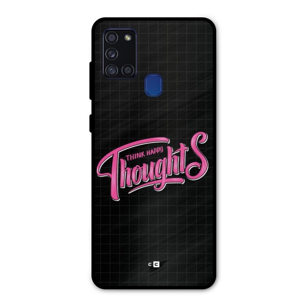 Joyful Thoughts Metal Back Case for Galaxy A21s