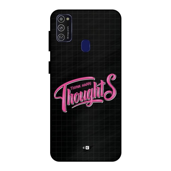 Joyful Thoughts Metal Back Case for Galaxy M21