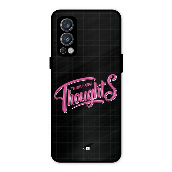 Joyful Thoughts Metal Back Case for OnePlus Nord 2 5G