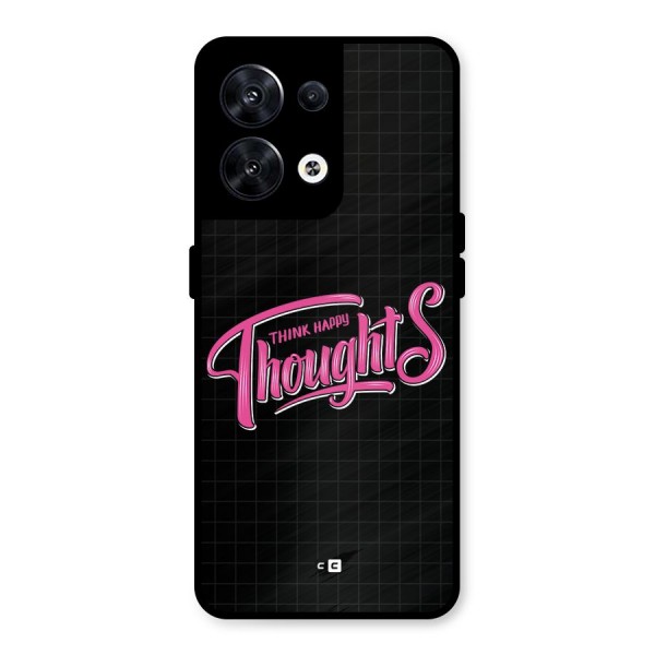 Joyful Thoughts Metal Back Case for Oppo Reno8 5G