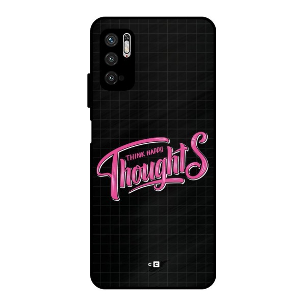 Joyful Thoughts Metal Back Case for Poco M3 Pro 5G