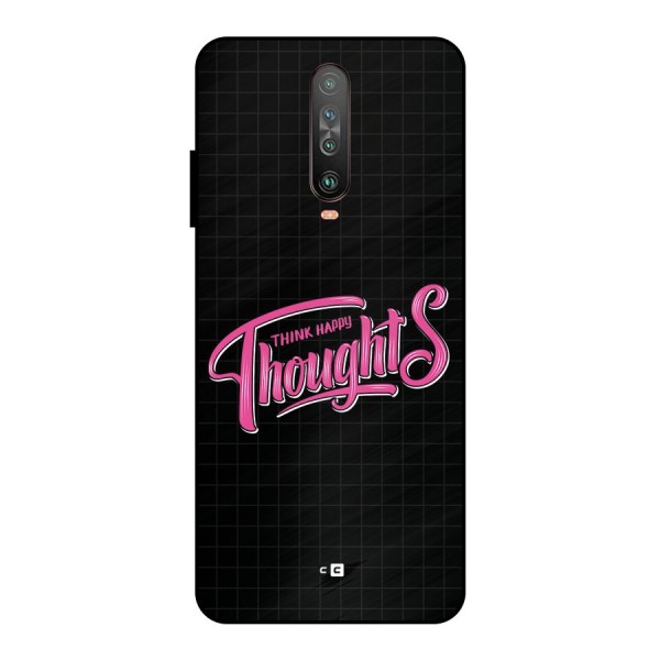 Joyful Thoughts Metal Back Case for Poco X2