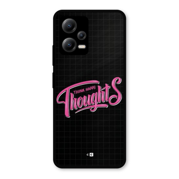 Joyful Thoughts Metal Back Case for Poco X5