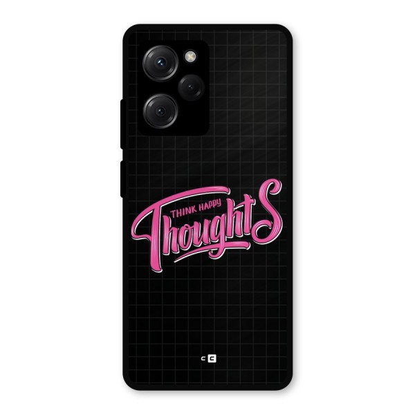 Joyful Thoughts Metal Back Case for Poco X5 Pro