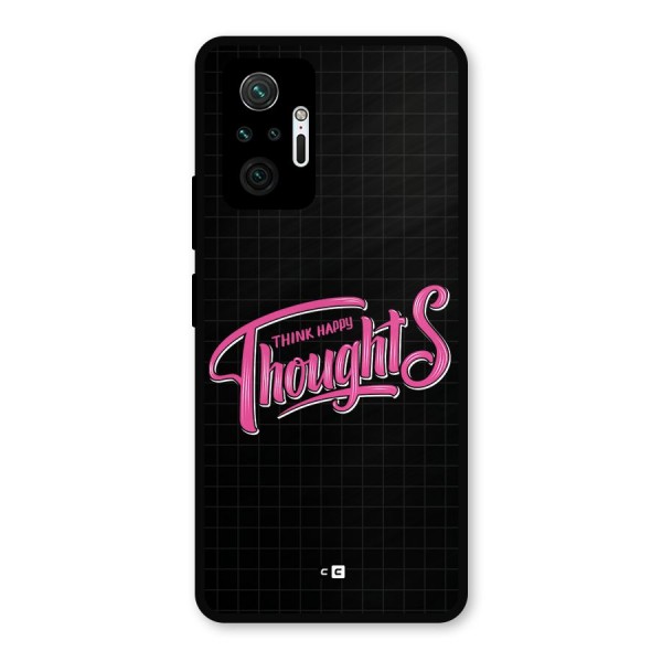 Joyful Thoughts Metal Back Case for Redmi Note 10 Pro