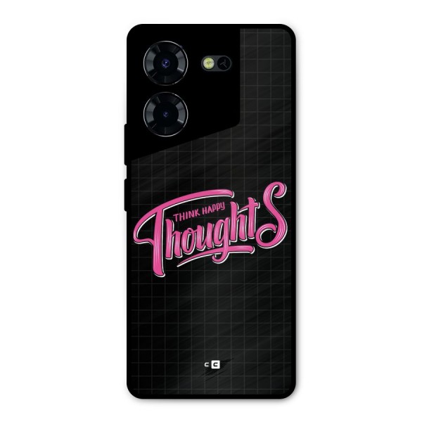 Joyful Thoughts Metal Back Case for Tecno Pova 5 Pro 5G