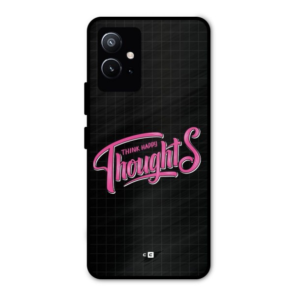 Joyful Thoughts Metal Back Case for Vivo T1 5G