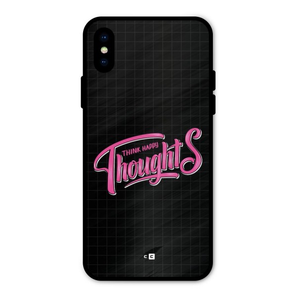 Joyful Thoughts Metal Back Case for iPhone X