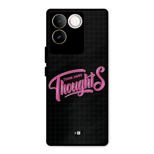 Joyful Thoughts Metal Back Case for iQOO Z7 Pro