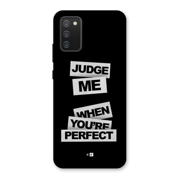 Judge Me When Back Case for Galaxy M02s