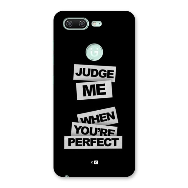 Judge Me When Back Case for Gionee S10
