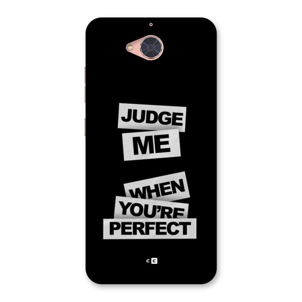 Judge Me When Back Case for Gionee S6 Pro