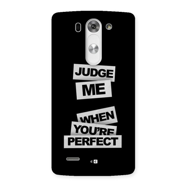 Judge Me When Back Case for LG G3 Mini