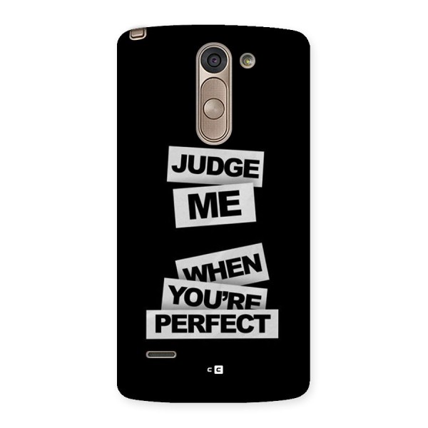 Judge Me When Back Case for LG G3 Stylus