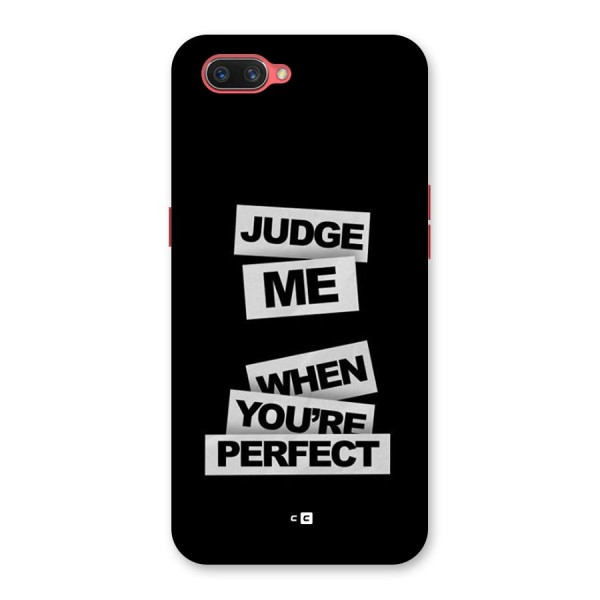 Judge Me When Back Case for Oppo A3s
