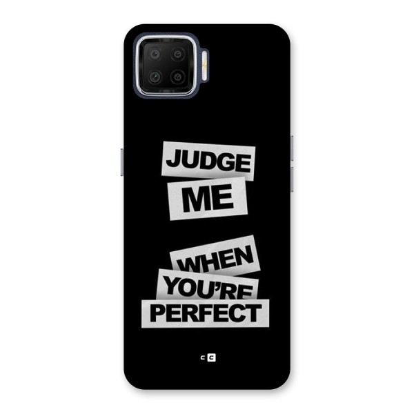 Judge Me When Back Case for Oppo F17