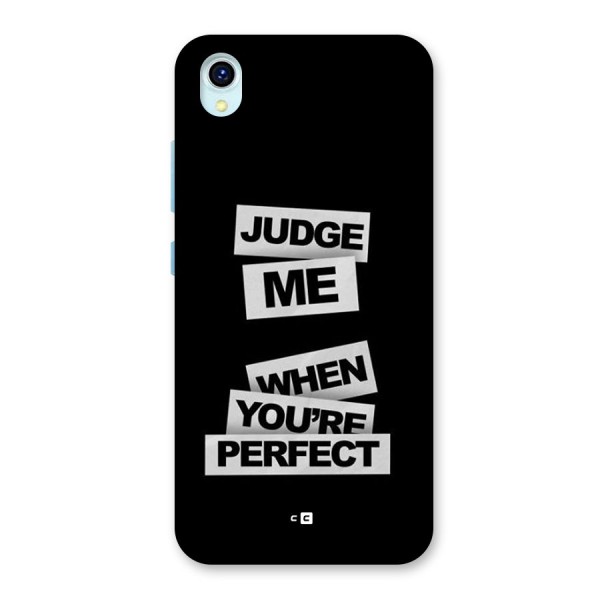 Judge Me When Back Case for Vivo Y1s
