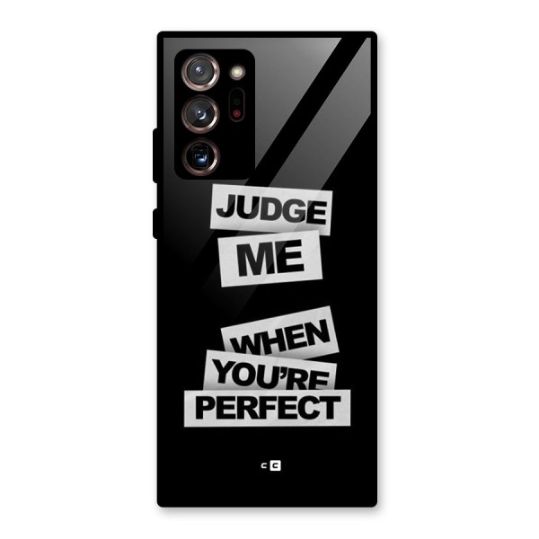 Judge Me When Glass Back Case for Galaxy Note 20 Ultra 5G