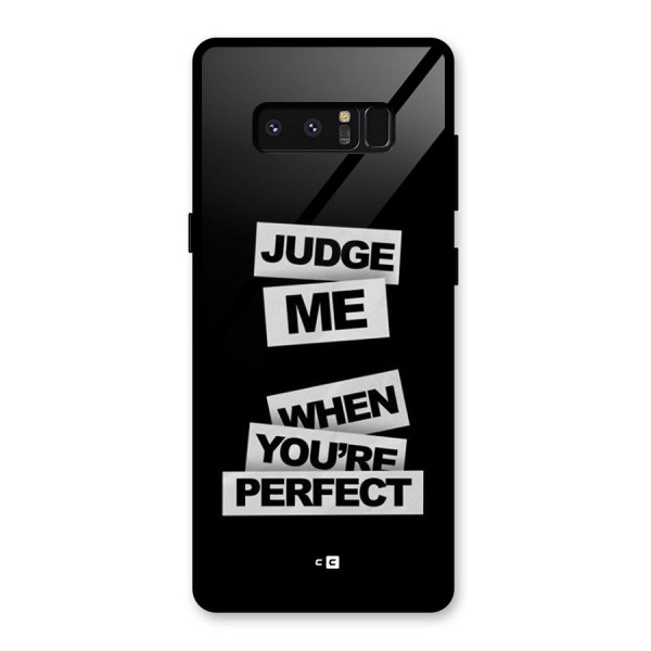 Judge Me When Glass Back Case for Galaxy Note 8