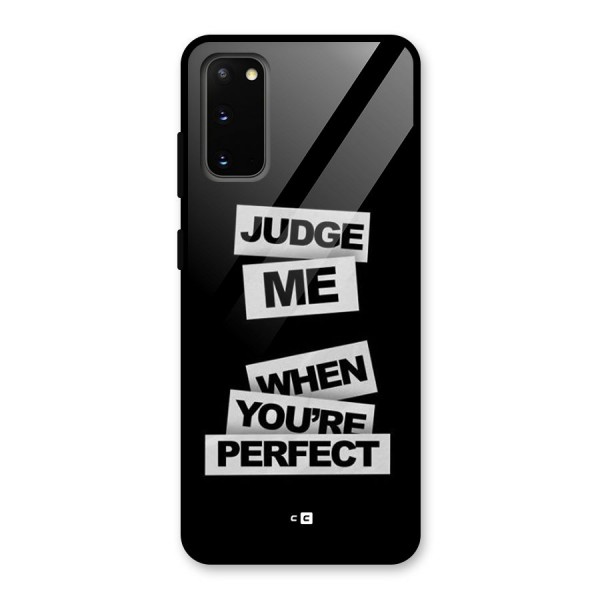 Judge Me When Glass Back Case for Galaxy S20