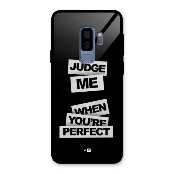 Judge Me When Glass Back Case for Galaxy S9 Plus