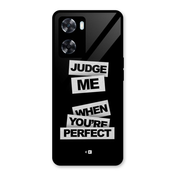 Judge Me When Glass Back Case for Oppo A77