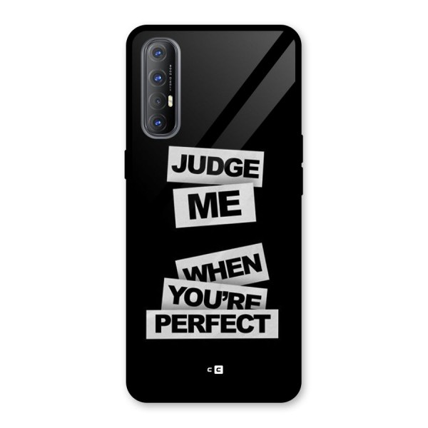 Judge Me When Glass Back Case for Oppo Reno3 Pro