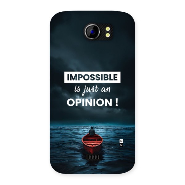 Just An Opinion Back Case for Canvas 2 A110