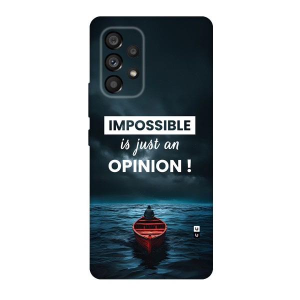 Just An Opinion Back Case for Galaxy A53 5G