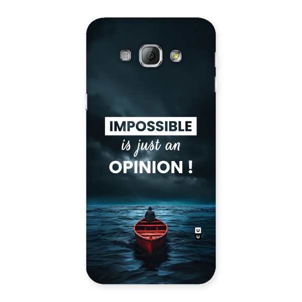 Just An Opinion Back Case for Galaxy A8