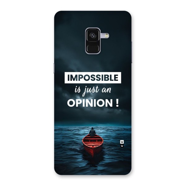 Just An Opinion Back Case for Galaxy A8 Plus