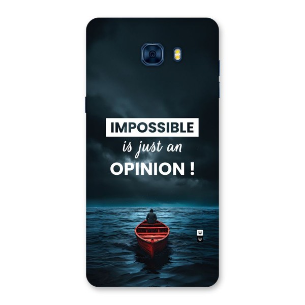 Just An Opinion Back Case for Galaxy C7 Pro