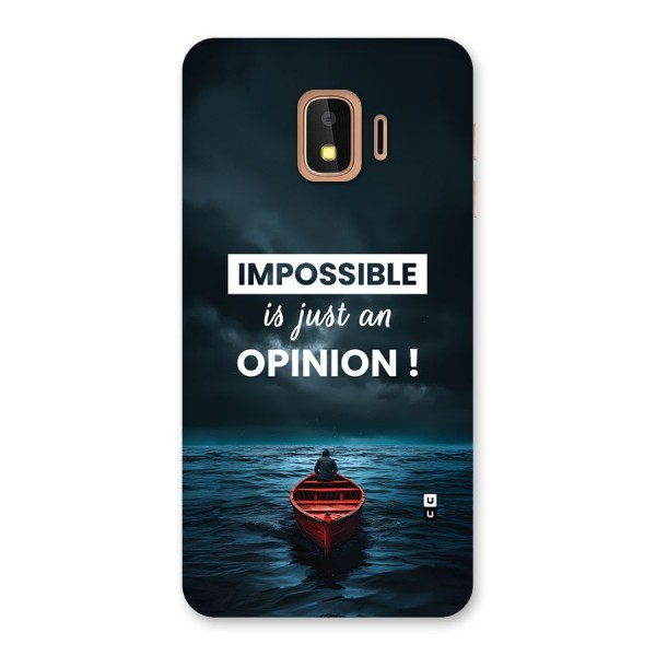 Just An Opinion Back Case for Galaxy J2 Core