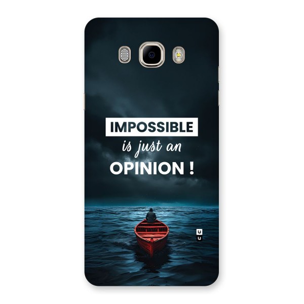 Just An Opinion Back Case for Galaxy J7 2016